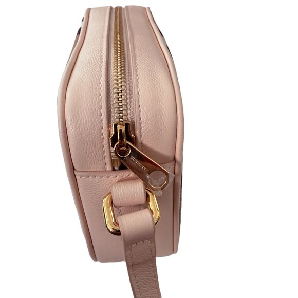 Burberry Small Camera Bag, Pale Cameo, House check leather and fabric, 80850771 - Picture 10 of 16